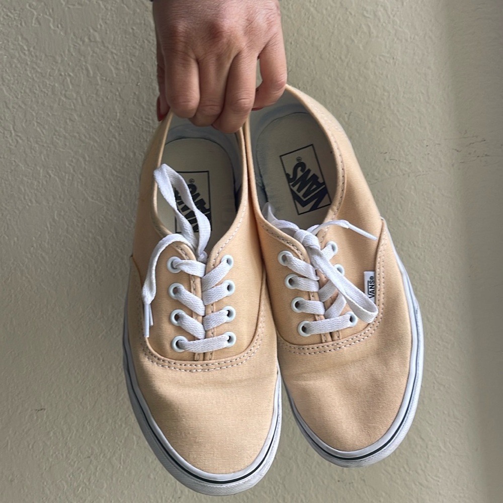 Vans Authentic Honey Peach/White Sneakers Low-Top Shoes